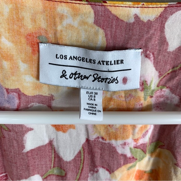 & Other Stories | Maxi Floral Wrap Dress with Flower pattern Size 8 - Picture 6 of 8